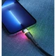 Кабель ESSAGER Colorful LED USB 2.0 to Lightning 2.4A Fast Charging 1m Black (EXCL-XCD01) - изображение 4
