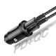 Автомобільний зарядний пристрій ESSAGER Gyroscope Mini Dual USB QC3.0 30W Black (ECC2A-TL01) - зображення 4