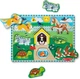 Деревянный пазл с колышками Melissa & Doug Pets Peg Puzzle 8 Pieces - «Домашние животные», 8 деталей, для детей 2+ - изображение 1