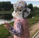 Дитяча панама на зав’язках з малюнком тварин 50–54 см Біла - зображення 7