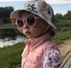 Дитяча панама на зав’язках з малюнком тварин 50–54 см Біла - зображення 8