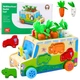 Drewniany sorter LeanToys Auto 24 x 12,5 x 15 cm (733402) (5905991037156) - obraz 2