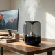 Ультразвуковой увлажнитель воздуха Evoair LUNO Smart Wi-Fi Black/Gray (2.5 л, 150 мл/ч, Гигростат, Ночной режим) - изображение 3
