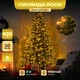 Гірлянда Кінський хвіст 600 LED 20 ниток довжина 3 метри жовтий - зображення 2