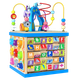 Drewniany sorter kostka LeanToys Alfabet 35 x 23 x 23 cm (745676) (5905991029403) - obraz 1
