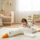 Плюшевая игрушка Гусь Обнимусь 110 см / Подушка обнимашка утка Белая - изображение 8