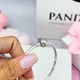 Срібний браслет Pandora із застібкою, яку кусає Стіч Пандора 591683C01 (18 розмір) - изображение 10