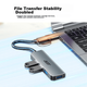 Acer Type-C/USB 3.0 концентратор, высокоскоростная док-станция расширения с четырьмя портами, удлинитель для телефона на ноутбуке и настольном компьютере, адаптер-конвертер из алюминиевого сплава - изображение 6