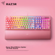 Механическая игровая клавиатура Razer BlackWidow V3, 104 клавиши, RGB-подсветка, розовые, кристально-зеленые переключатели, с подставкой для запястья. - зображення 5