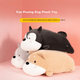 MINISO Prone Series - Велика плюшева іграшка-лялька-подушка, подарунок на день народження для жінок, сірого кольору - зображення 1