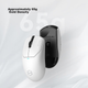 Игровая мышь EDIFIER HECATE G5M PRO Dual 8K Wireless Wired Bluetooth Tri-Mode PAW3395 с длительным временем автономной работы, возможностью горячей замены, микромеханическим управлением, легким дизайном и бесшумной работой, черного цвета. - изображение 6