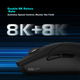 Игровая мышь EDIFIER HECATE G5M PRO Dual 8K Wireless Wired Bluetooth Tri-Mode PAW3395 с длительным временем автономной работы, возможностью горячей замены, микромеханическим управлением, легким дизайном и бесшумной работой, черного цвета. - изображение 7