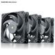 Вентиляторы PHANTEKS T30, 12 см, промышленного класса, с высоким давлением воздуха, комплект из 3 штук (подшипник Vapo/двигатель на магнитной левитации/многорежимная регулировка ШИМ/400 000 часов/3000 об/мин) - изображение 1