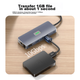 Док-станция расширения Acer Type-C, преобразователь USB-C в DP/HDMI/VGA, зеркальное отображение трех экранов 4K60 Гц, расширение порта Gigabit Ethernet, совместима с iPad и ноутбуками Huawei. - изображение 5