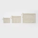 Дорожная сумка MUJI из переработанного полиэстера на двойной молнии (L) Beige - изображение 5