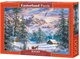Puzzle Castorland Mountain Christmas 1000 elementów C-104680-2 (5904438104680) - obraz 1