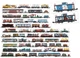 Puzzle Banana Panda Mix and Match Trains 54 elementy 49349 (5902983493495) - obraz 2