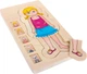 Układanka drewniana Small Foot Anatomy Girl warstwowa 29 elementów 5814 (4020972058140) - obraz 1