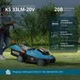 Газонокосилка аккумуляторная Konner & Sohnen 33LM-20V несамоходная Ø=33см без АКБ KS 33LM-20V - изображение 4