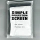 Экран для проектора 100" дюйма BIOSCOPE Touch 16:9 настенный портативный Стрейчевая ткань белая в комплекте крепление для дома и улицы универсальный экран для проектора путешествий полотно для фильмов офиса и дома - изображение 4