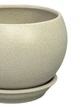 Керамический горшок для цветов Bowl Classic крошка 1,4 л бежевый (Г01005) - изображение 2