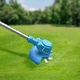 Бездротова газонокосарка Lawn mower 48В 2000 мАг · Садовий акумуляторний триммер для трави з 2 акумуляторами 52448/5 - зображення 3