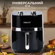 Аерогриль-фритюрниця SOKANY SK-10024 на 6,5 л з терморегулятором, чорний - зображення 4