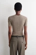 Футболка COS Merino Wool T-shirt Жіноча Beige mélange M (1319333002) - изображение 3