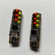 LED автолампи T10 з пультом ДК та стробоскопом RGB – кольорові габаритні світлодіодні лампи для авто - зображення 11