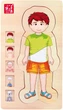 Пазл деревянный Small Foot Anatomy Boy слоистый 29 элементов 5842 (4020972058423) - изображение 1