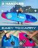 Надувная SUP-доска E-SUP Aruba Blue 11’6” (350×89×15 см), двухслойная, с веслом и аксессуарами - изображение 3