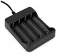 Зарядное устройство HWD Charger на 4 аккумуляторных батареи 18650 Li-Ion Черный - изображение 1