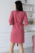 Хлопковый халат с кружевом Хк1002 Коралловый, 3XL - изображение 3