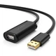Дата кабель USB 2.0 AM to AF 20.0m Active black Ugreen (10324) (345452) - изображение 1