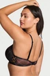 Комплект белья: бюстгальтер push-up и трусики стринг Victoria's Secret 70B/XS Черный (144641) - изображение 7
