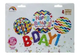 Набір фольгованих кульок "Happy Birthday" 4 шт декоративні для свят - зображення 2
