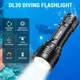 Профессиональный фонарь для дайвинга DL30 — 3600 лм, Triple LH351D High CRI, магнитное кольцо, 21700 - изображение 6