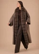 Женское пальто Fashion one size коричневое ж46 - изображение 5