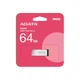 Флеш-накопичувач USB 3.2 ADATA UR350 64GB сріблясто-чорний - зображення 1