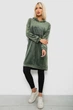 Туника женская однотонная велюровая, цвет оливковый, L-XL, 257R338 - изображение 2