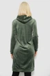 Туника женская однотонная велюровая, цвет оливковый, L-XL, 257R338 - изображение 4