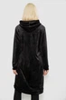 Туника женская однотонная велюровая, цвет черный, L-XL, 257R338 - изображение 4