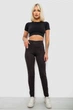 Лосины женские однотонные черно-серебристый 214R349 AGER 4XL - изображение 2