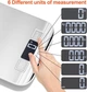 Электронные кухонные весы Fousenuk 10 кг/1 г, нержавеющая сталь, LED дисплей, функция тары, 6 единиц измерения - изображение 7