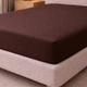 Простынь на резинке LARA сатин-страйп LUX chocolate d13232 160х200х25 - изображение 3