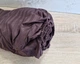 Простынь на резинке LARA сатин-страйп LUX chocolate d13232 160х200х25 - изображение 6