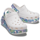 Сабо на високій платформі Crocs Classic Crush Clog 38 р 24.3-24.8 см Білі Метелики 207521-M6/W8 Butterfly - зображення 3