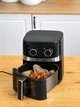Аэрофритюрница безмасляная аэрогриль Styleberg 1572G 7.5 л фритюрница для семейных обедов 1700 Вт Черная - изображение 3