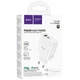 Сетевое зарядное устройство HOCO C113A Awesome PD65W dual port(1A1C) charger White - изображение 2