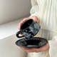 Сувенирный подарочный кофейный набор Nordic Miroson Black чашка+блюдце+подарочная коробка керамический - изображение 3
